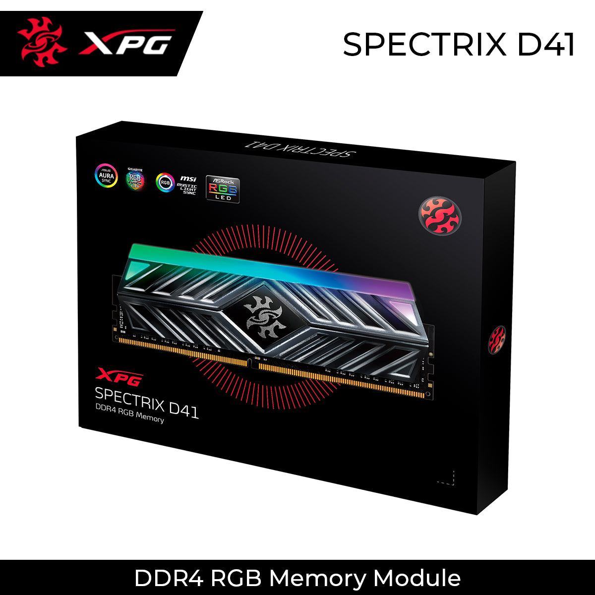 XPG Spectrix D41 DDR4 2666MHz RGB Desktop Memory