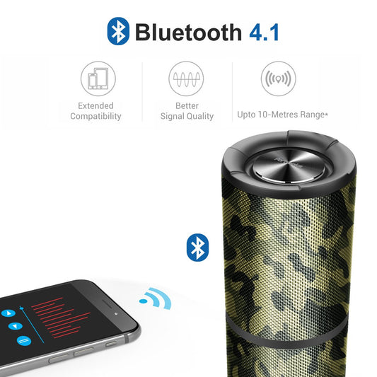 Portronics POR-888 Breeze Bluetooth 4.1 Wireless Stereo Speaker with IPx6 Water Resistance