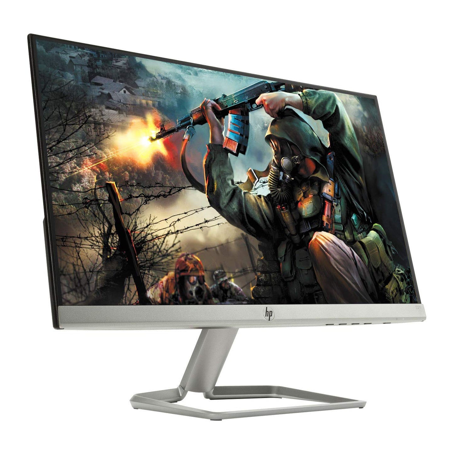 HP 22F 22-inch Ultra-Slim LED Backlit Gaming Monitor with 16:9 FHD Micro-Edge 75 Hz Refresh Rate and AMD Free Sync