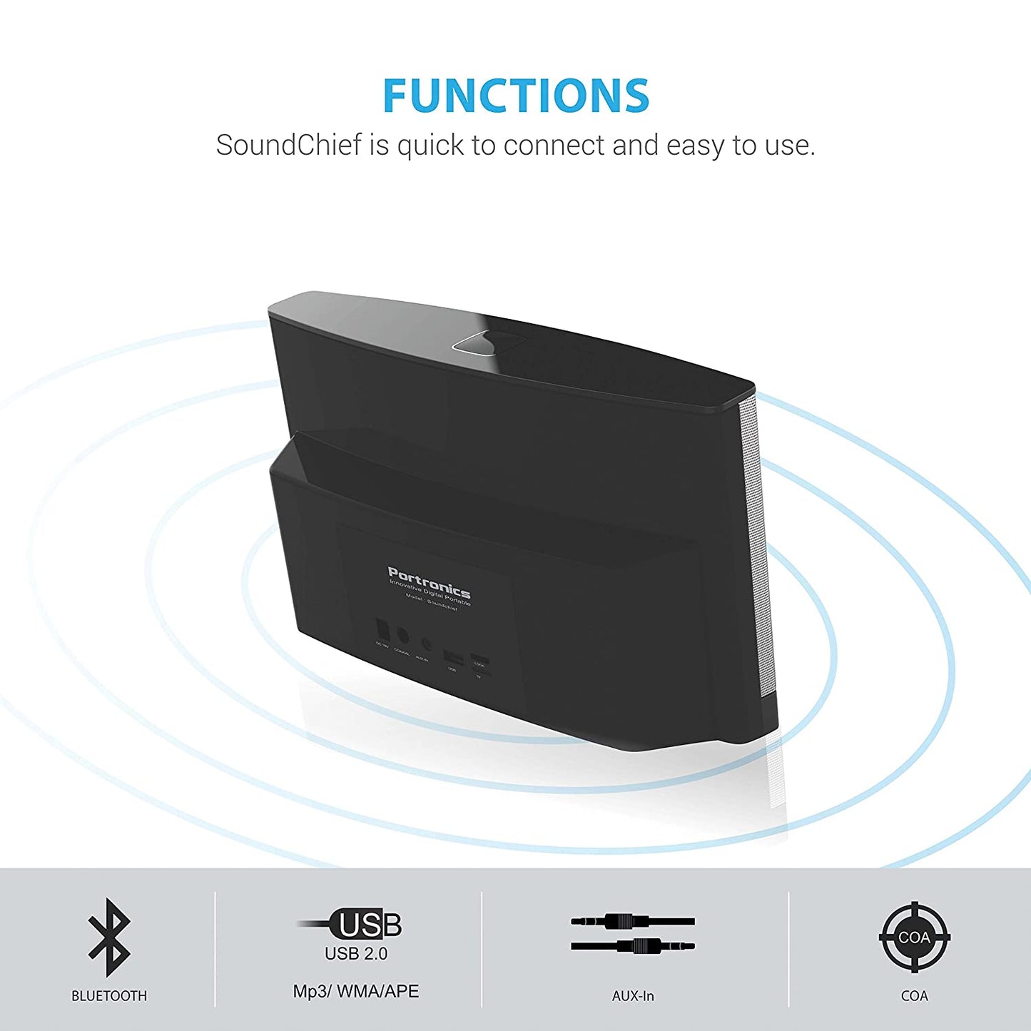 Portronics POR-608 SoundChief Multimedia Stereo Sound System with Remote Control