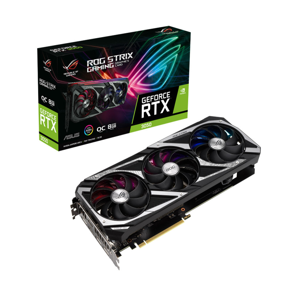 ASUS ROG STRIX NVIDIA GeForce RTX 3050 OC Edition 8GB GDDR6 128-Bit Graphics Card