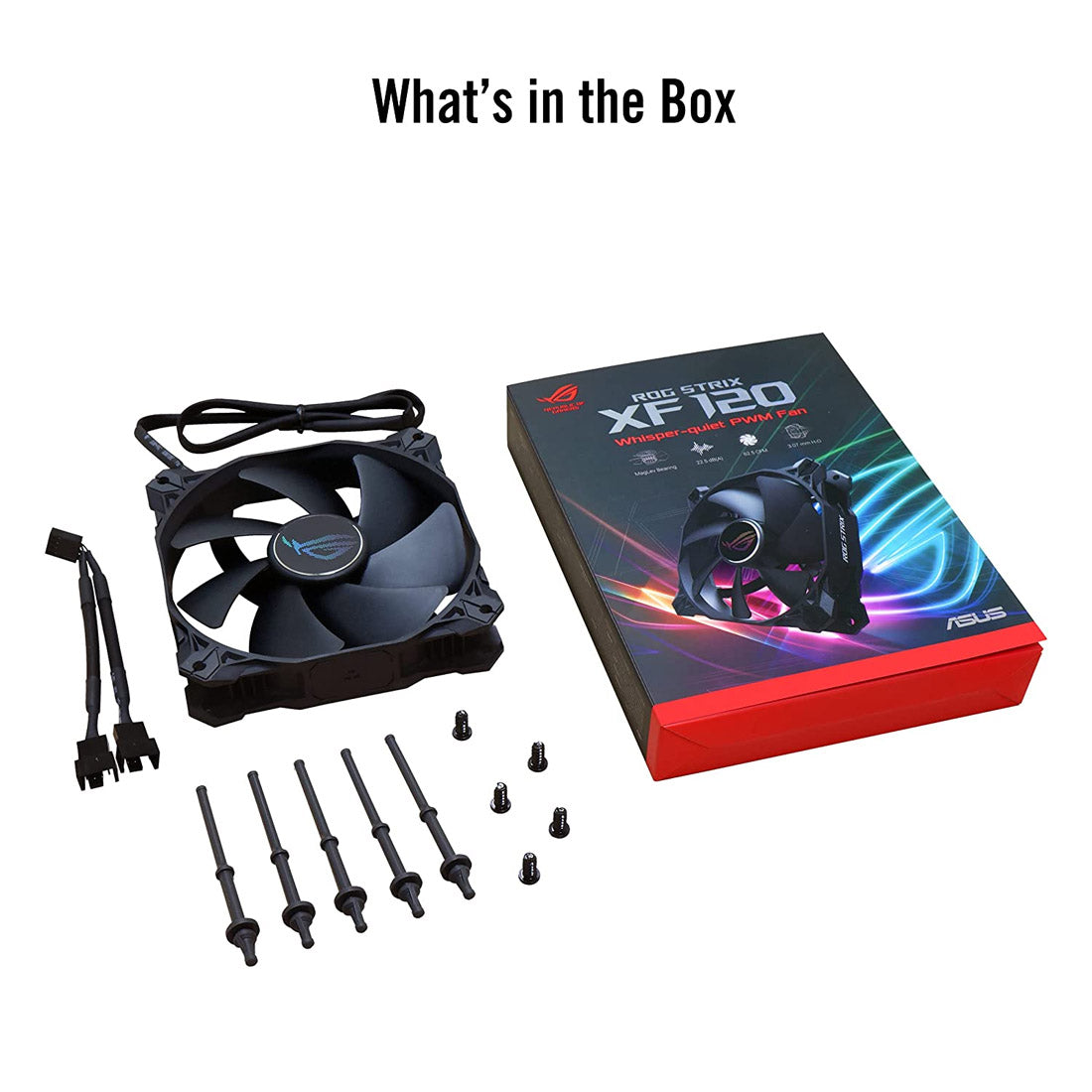 ASUS ROG STRIX XF 120 Whisper Quiet 120mm 4-Pin PWM Case Fan