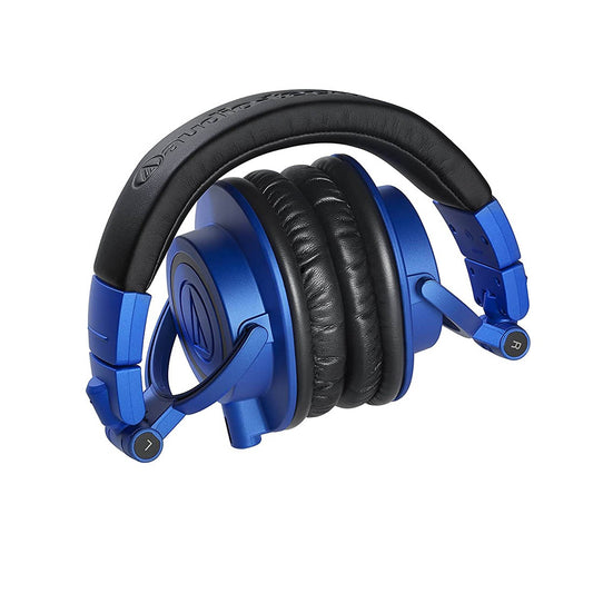 Audio-Technica ATH-M50x Over-Ear Wired Headphone with 45mm Neodymium Driver - Blue