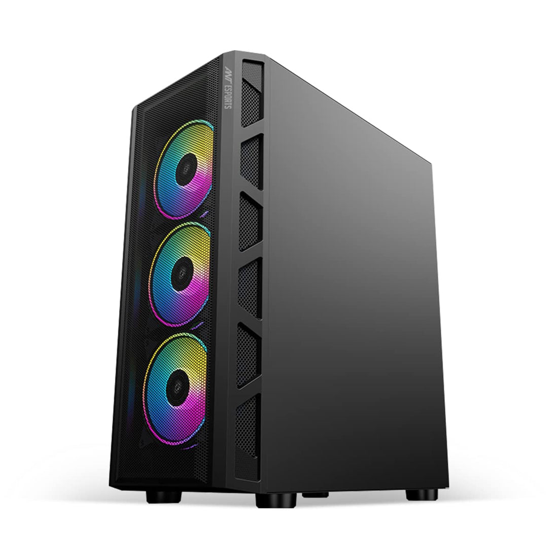 Ant Esports 510 Air E-ATX Mid Tower ARGB Gaming Cabinet with Four 120mm ARGB Fans