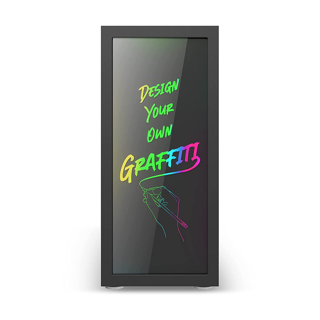 Ant Esports Graffiti Mid Tower ATX Cabinet with Custom Front Panel Design