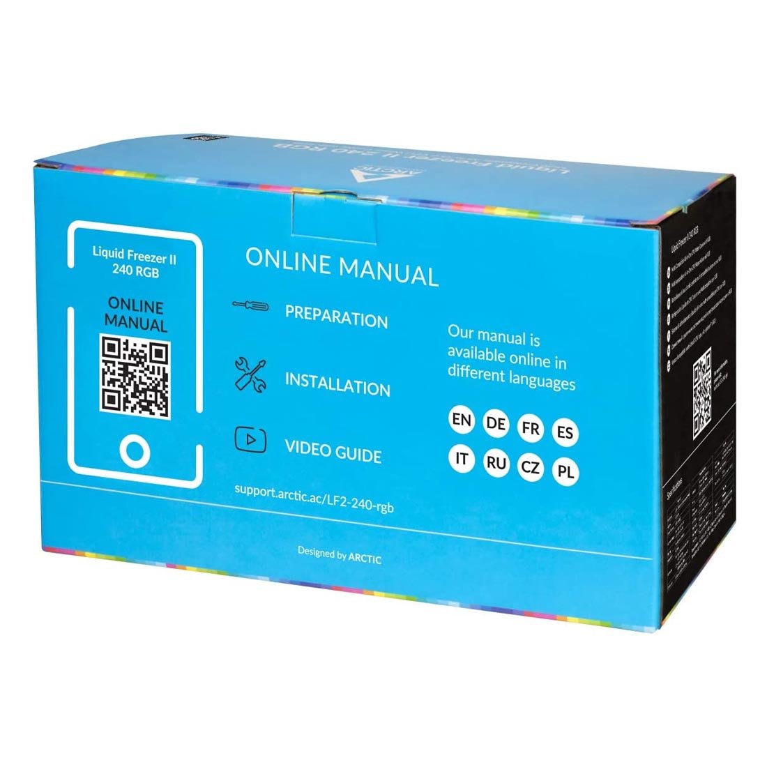 ARCTIC Liquid Freezer II 240 RGB 240mm AIO CPU Liquid Cooler with PWM Pump and VRM Fan