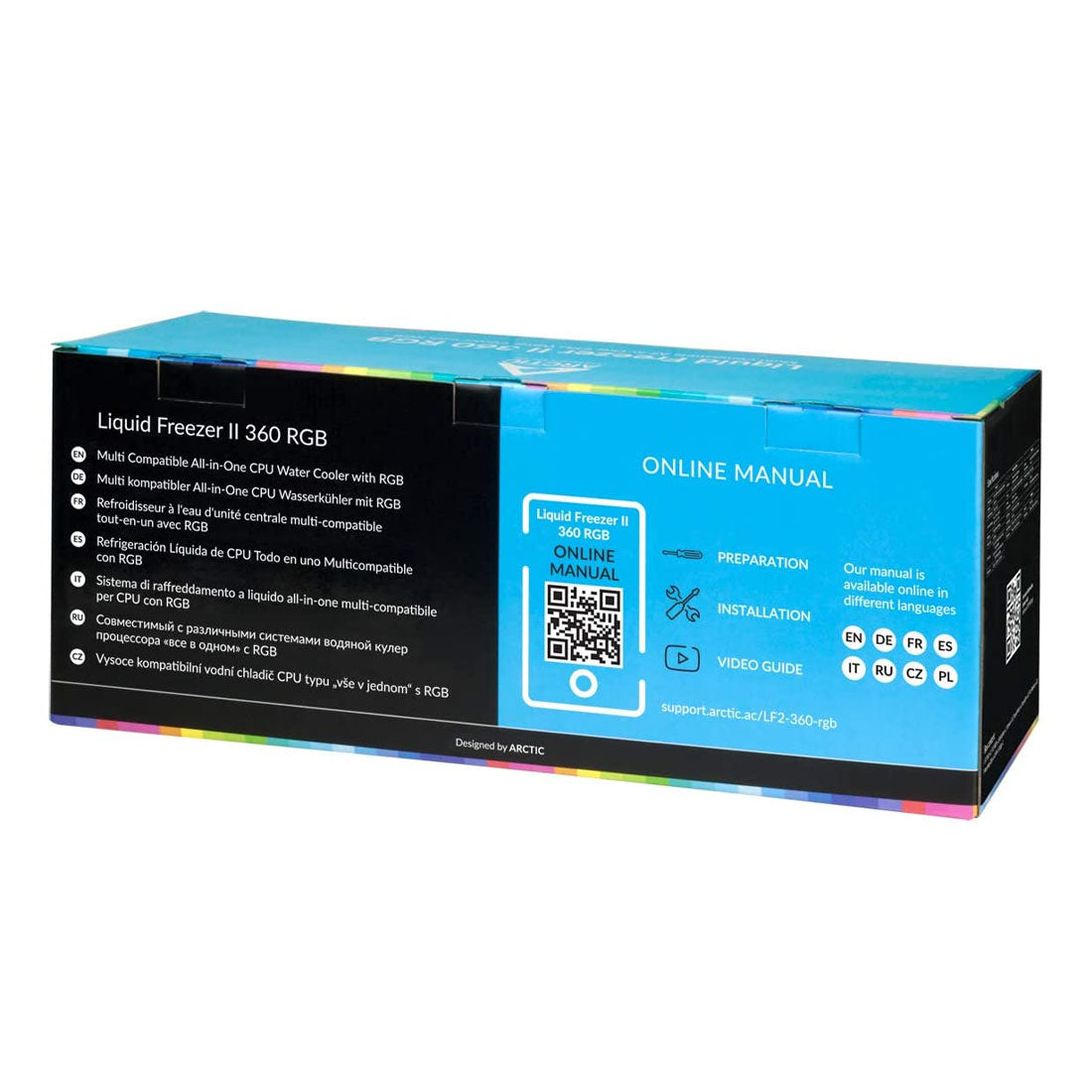 ARCTIC Liquid Freezer II 360 RGB 360mm AIO CPU Liquid Cooler with PWM Pump and VRM Fan