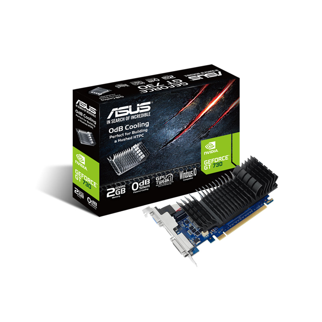 2gb No Graphic Card Asus GeForce GT 1030, 2GB GDDR5, Low Profile