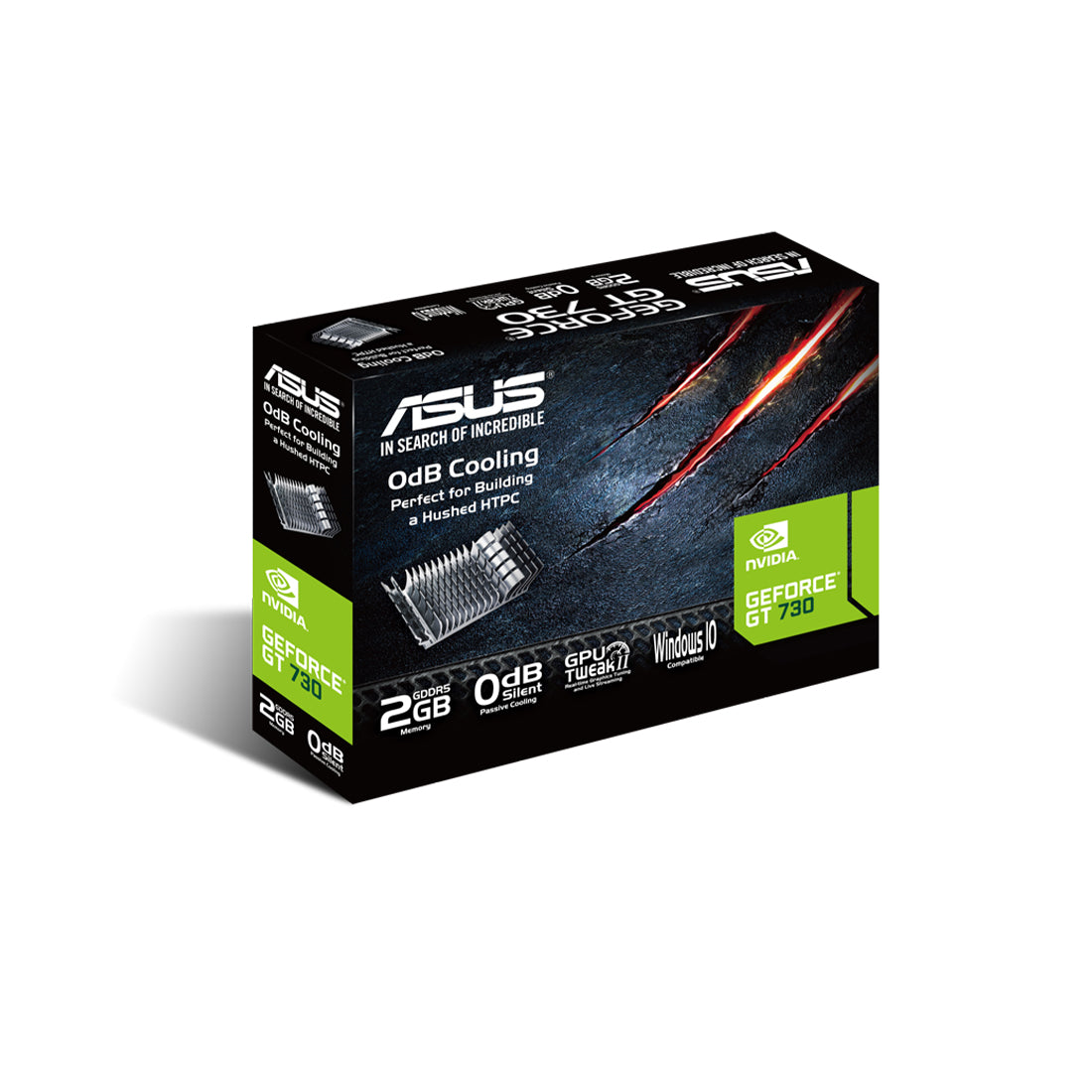 ASUS GT 730 2GB GDDR5 64-Bit Low Profile Graphics Card