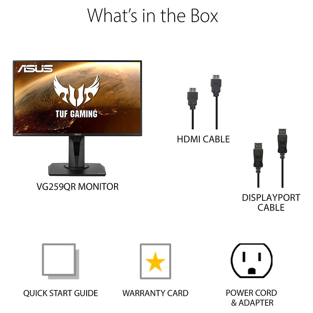 ASUS TUF VG259QR 24.5 Inch Full HD Gaming Monitor with 1ms Response Time and 165Hz Refresh Rate