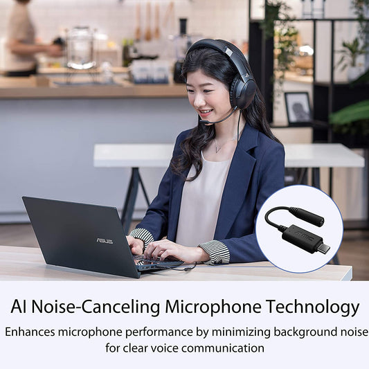 ASUS AI Noise-Canceling Mic Adapter with USB-C to 3.5 mm connection From TPS Technologies