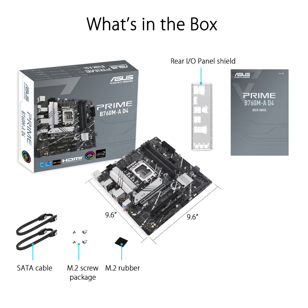 ASUS PRIME B760M-A Intel LGA 1700 Micro-ATX DDR5 Motherboard