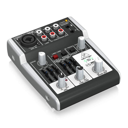 Behringer Xenyx 302USB Premium 5-Input Analog Sound Mixer with USB Interface