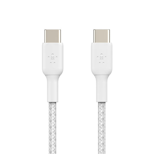 Belkin Boost Charge Braided 1 Meter USB-C to USB-C Cable - White