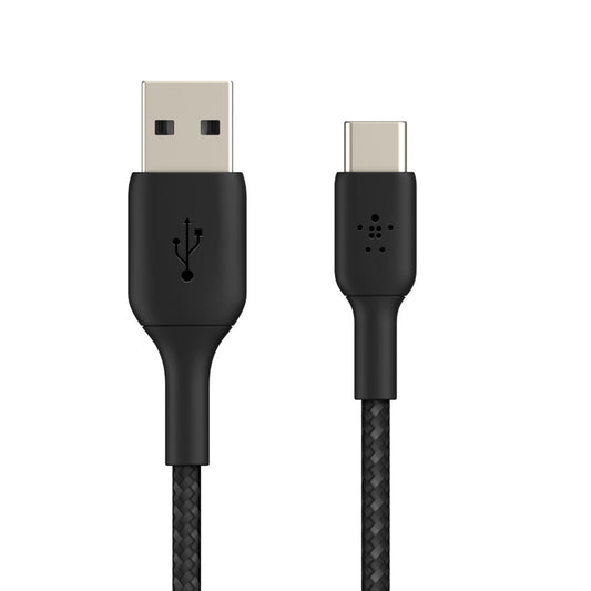 Belkin Boost Charge 1 Meter Braided USB-C to USB-A Cable - Black
