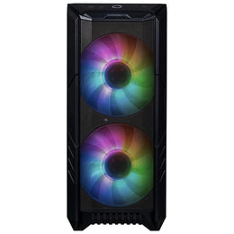Cooler Master HAF 500G2 Mid-Tower Gaming Cabinet | Dual 200mm ARGB Fans | Inbuilt ARGB PWM Controller | Black