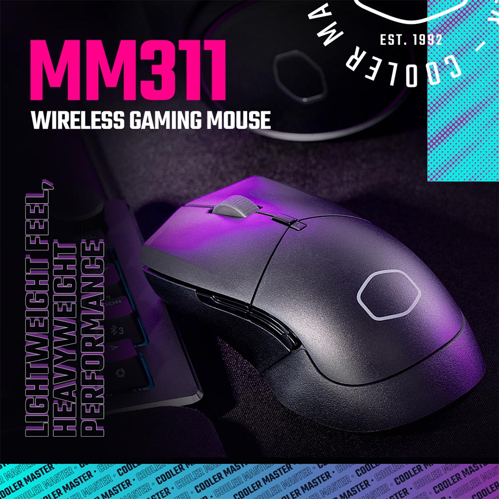 Cooler Master MM311 Wireless Gaming Mouse - Black