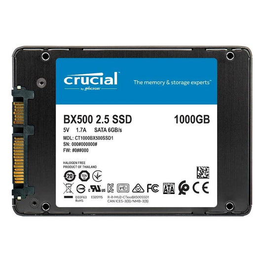 Crucial BX500 1TB 2.5-inch 3D NAND SATA Internal SSD