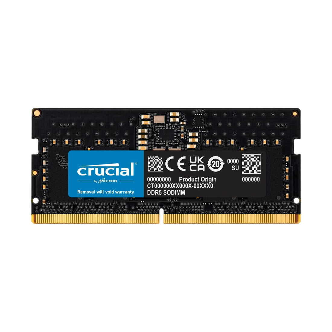 Crucial 8GB RAM DDR5 4800MHz CL40 Laptop Memory - Main Image