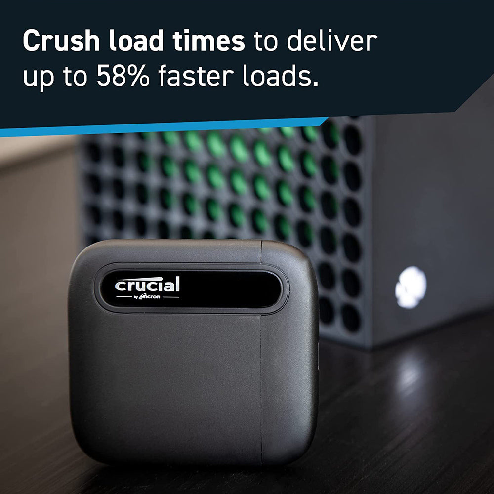 Crucial X6 2TB Portable USB 3.2 Gen 2 Type-C External SSD
