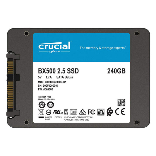 Crucial BX500 240GB 2.5-inch 3D NAND SATA Internal SSD