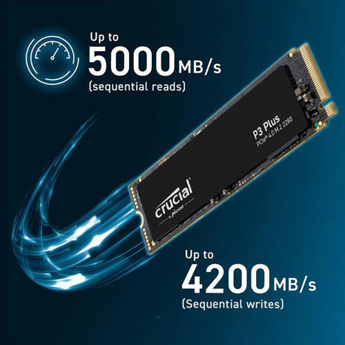 Crucial P3 Plus 4TB M.2 NVMe PCIe 4.0 Internal Solid State Drive