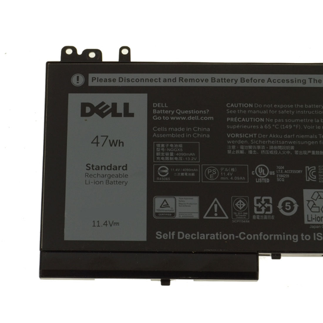 Dell Original 4090mAh 11.4V 47WHr 3 Cell Laptop Battery for Latitude E5470 E5270 E5570