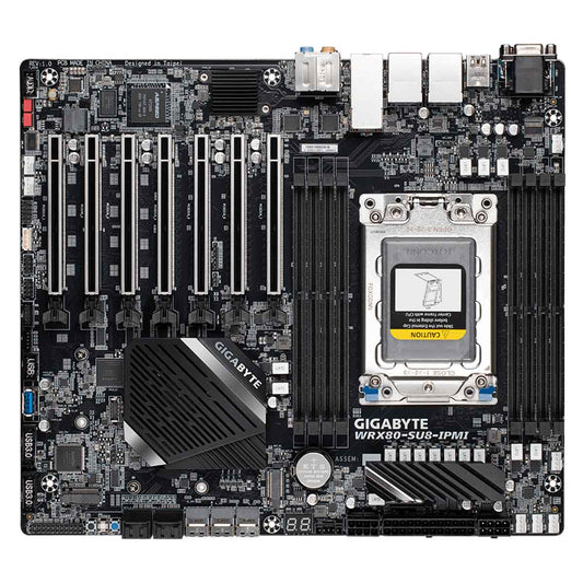 GIGABYTE WRX80 SU8 IPMI AMD sWRX8 4094 Socket CEB Workstation Motherboard with 7 PCIe 4.0 Slots and USB-C