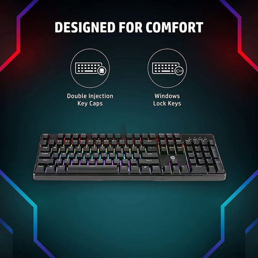 HP GK320 Mechanical Gaming RGB Wired USB Keyboard