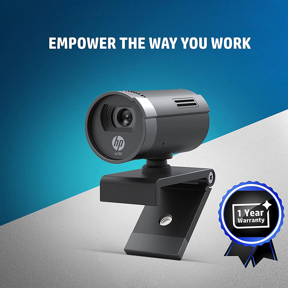 HP W100 480P HD Web Camera with Built-in Mic and Wide Angle View
