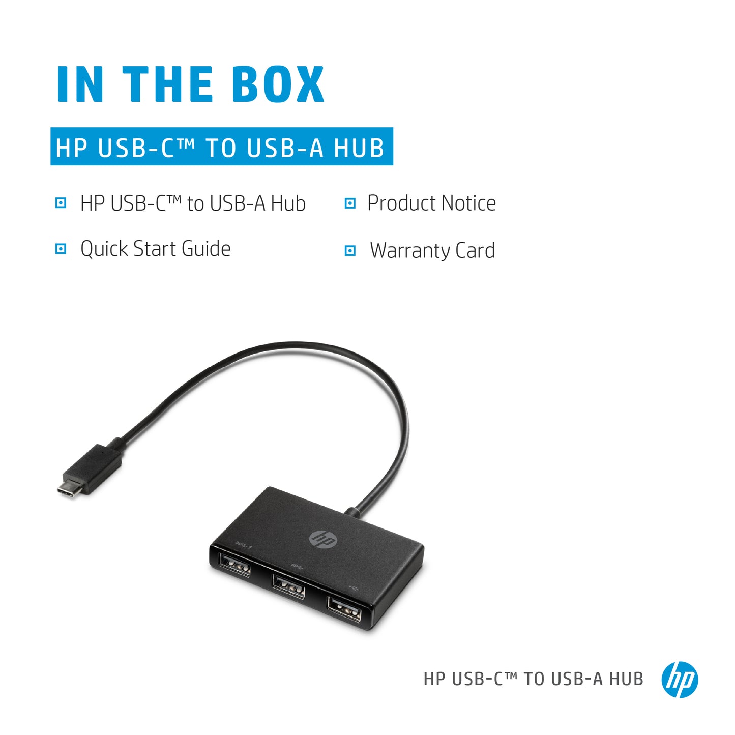 HP Z6A00AA USB-C to USB-A Hub