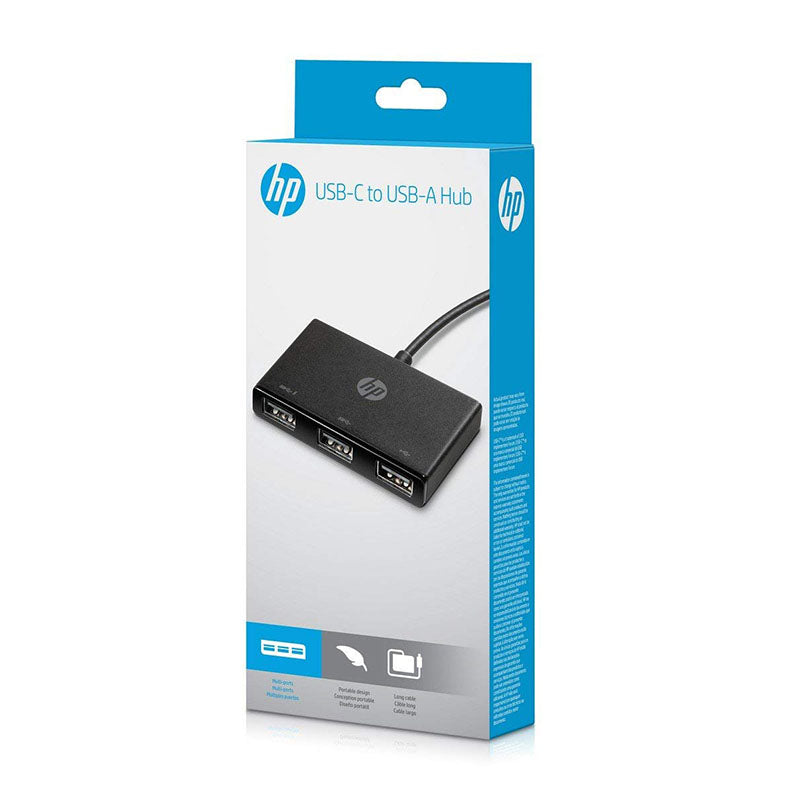 HP USB-C to USB-A Hub (Black)