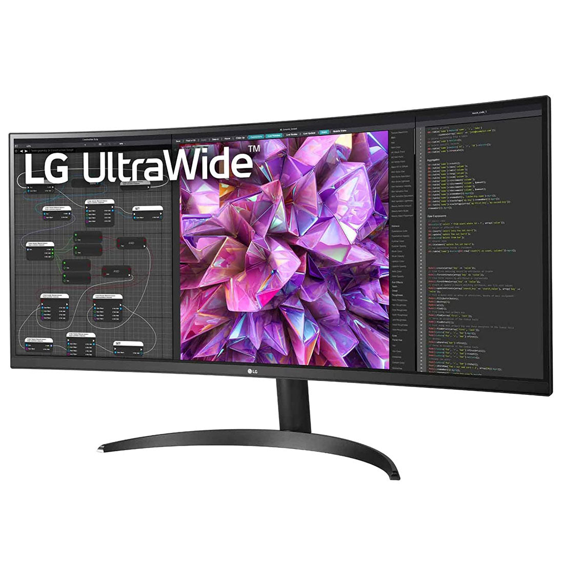 LG 34WQ75C-B 34-inch QHD IPS with Dual Speakers and USB-C Port Ultrawide Monitor
