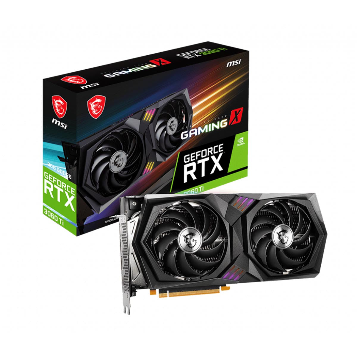 MSI GeForce RTX 3060 Ti GAMING X 8GB GDDR6 256-Bit LHR Graphics Card