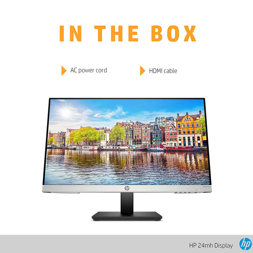 HP 24mh 24-inch Full-HD IPS Monitor with Integrated Speakers and LED Backlighting