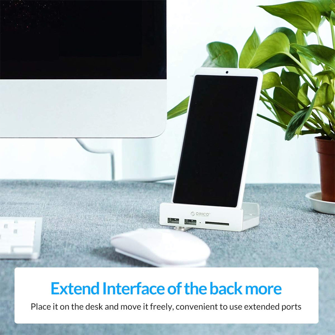 ORICO MH2AC-U3 Clip-type USB 3.0 HUB with Card Reader