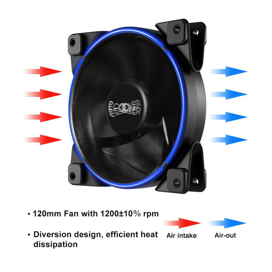 PCCOOLER CORONA Dual Ring 120mm FRGB CPU Case Fan