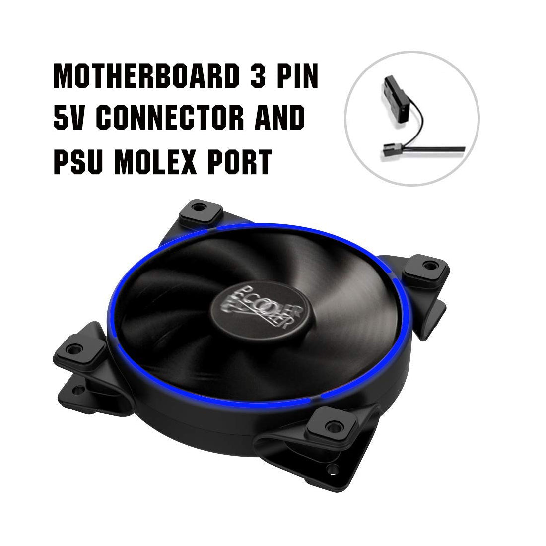 PCCOOLER CORONA Dual Ring 120mm FRGB CPU Case Fan