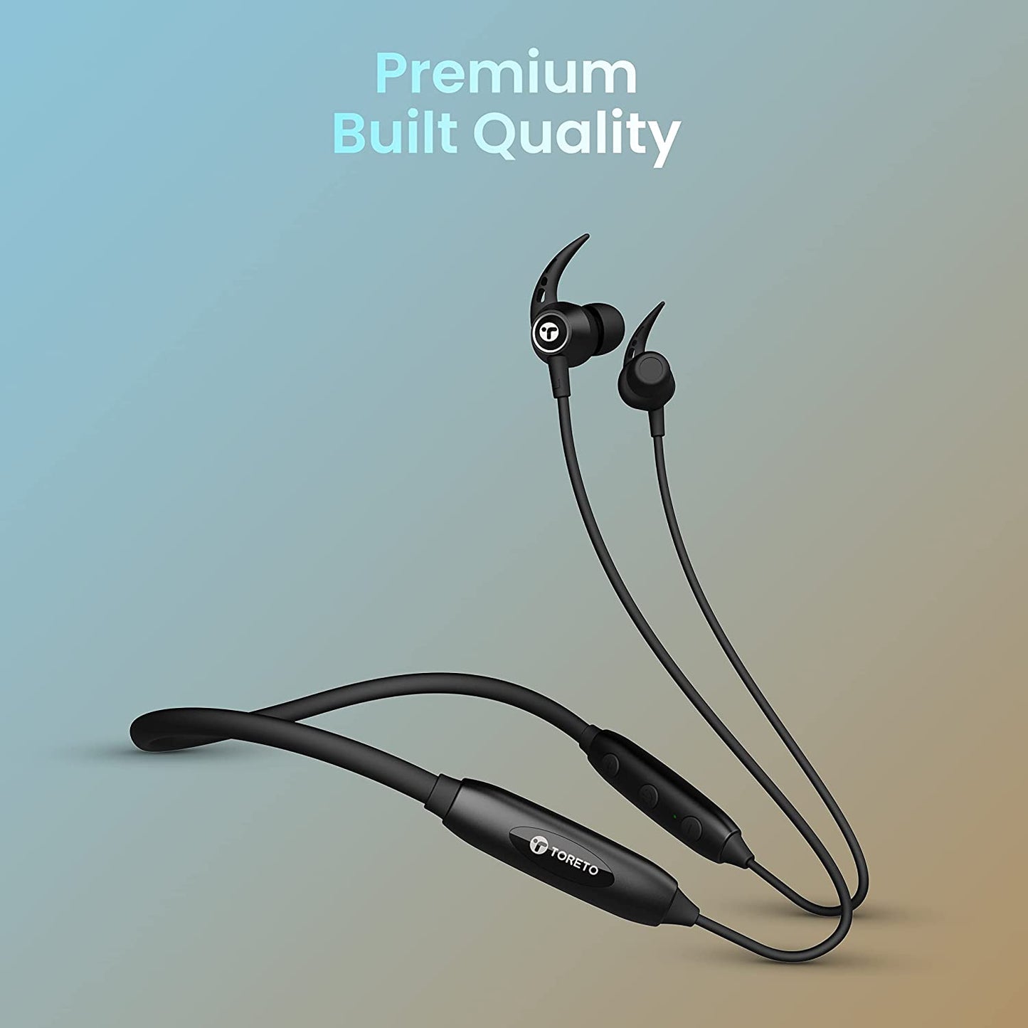 Toreto Alpha Lite Wireless Bluetooth Neckband Headset with upto 20Hrs Playtime