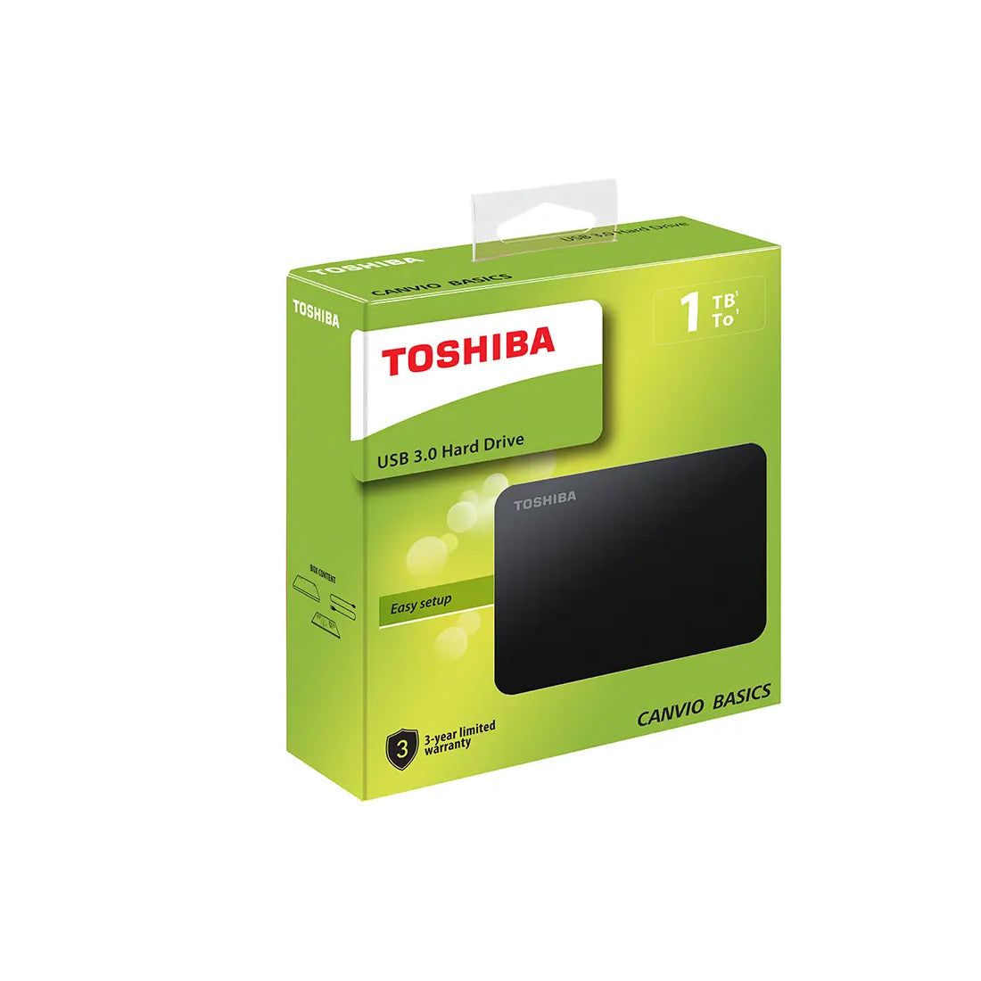 Toshiba Canvio Basics 1TB Portable External Hard Drive with SuperSpeed USB 3.0