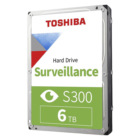 Toshiba S300 6TB 3.5-inch Surveillance Internal Hard Disk with RV Shock Sensors