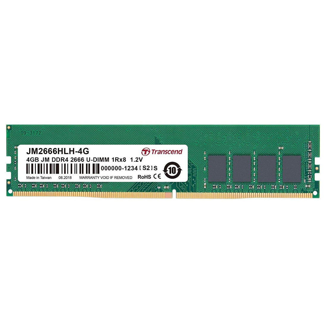 Transcend 4GB DDR4 RAM 2666MHZ CL9 Laptop Memory Module TPSTech