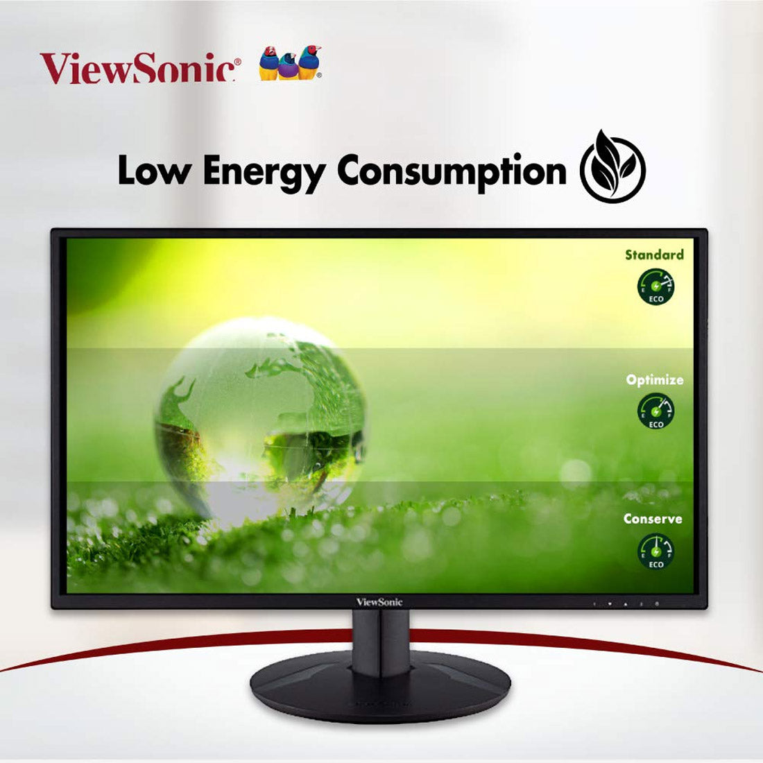 ViewSonic VA2432-MHD 24-inch Full HD IPS Monitor with 2W Dual Speakers and Eye Care Technologies