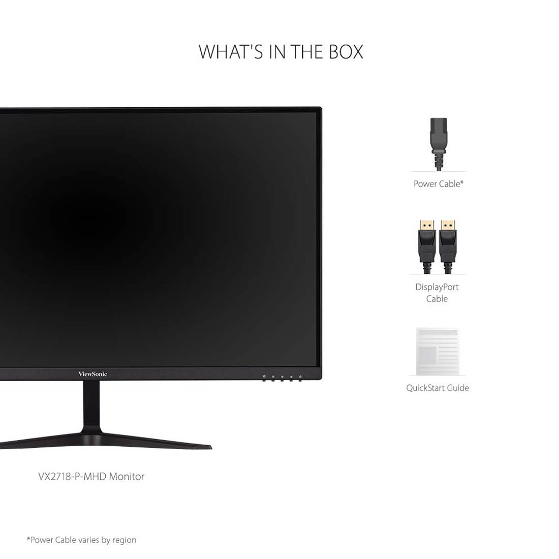 ViewSonic VX2718-P-MHD 27-inch Full HD VA Gaming Monitor with 1ms Response Time and Dual 2W Speakers