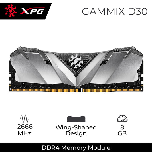 XPG GAMMIX D30 DDR4 2666MHz U-DIMM RAM Black Heatsink Edition