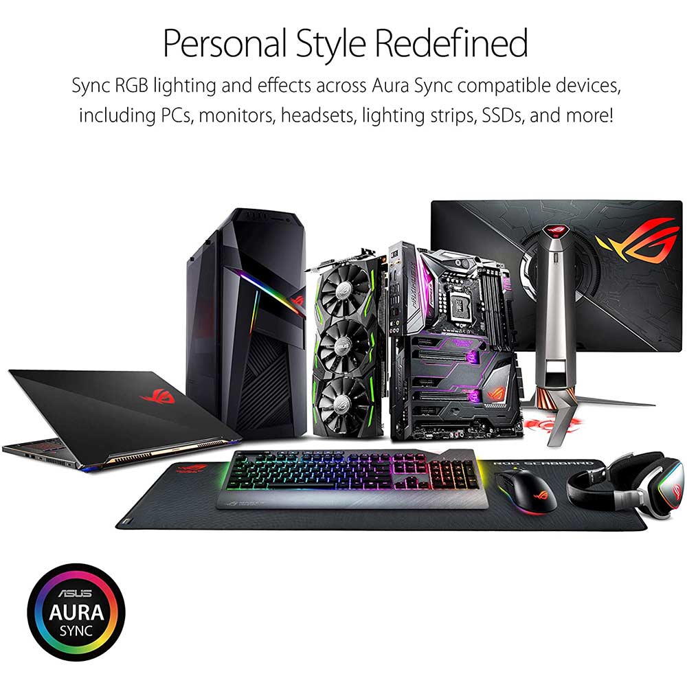 ASUS ROG STRIX Arion M.2 NVMe PCIe SSD RGB Enclosure with USB-C and Aura Sync