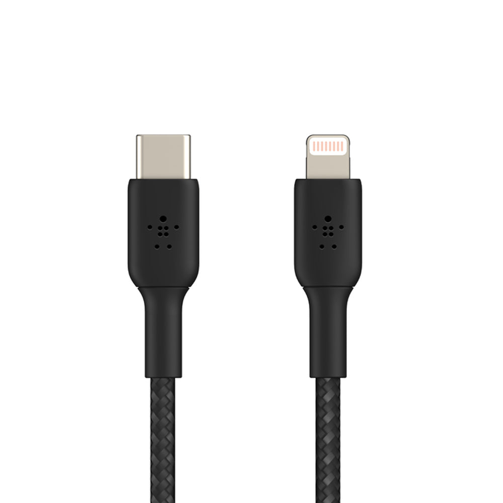 Belkin 1-Meter USB-C to Lightning Cable Boost Charge Braided - Black