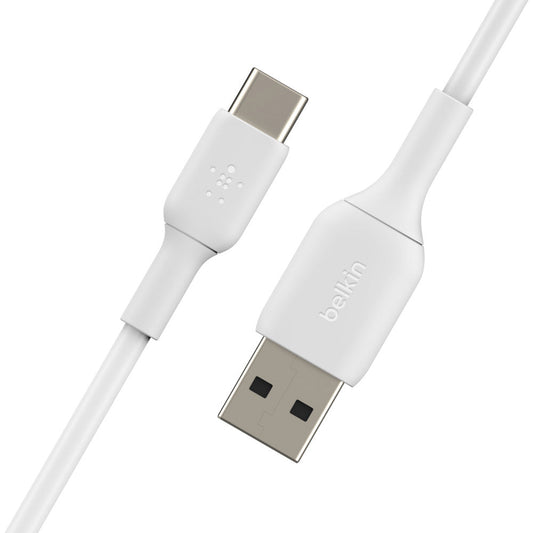 Belkin Boost Charge 2 Meter USB-C to USB-A Cable - White