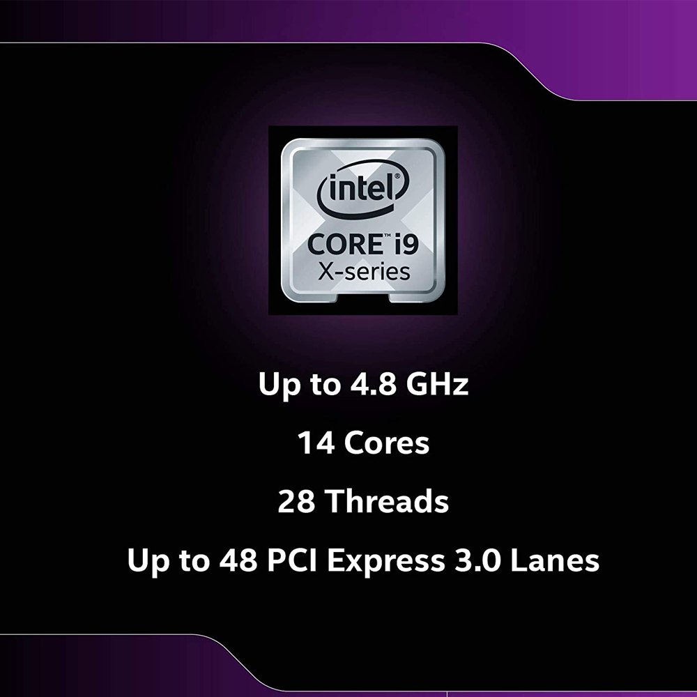 Intel Core 10th Gen i9-10940X LGA2066 Unlocked Desktop Processor 14 Cores up to 4.8GHz 19MB Cache
