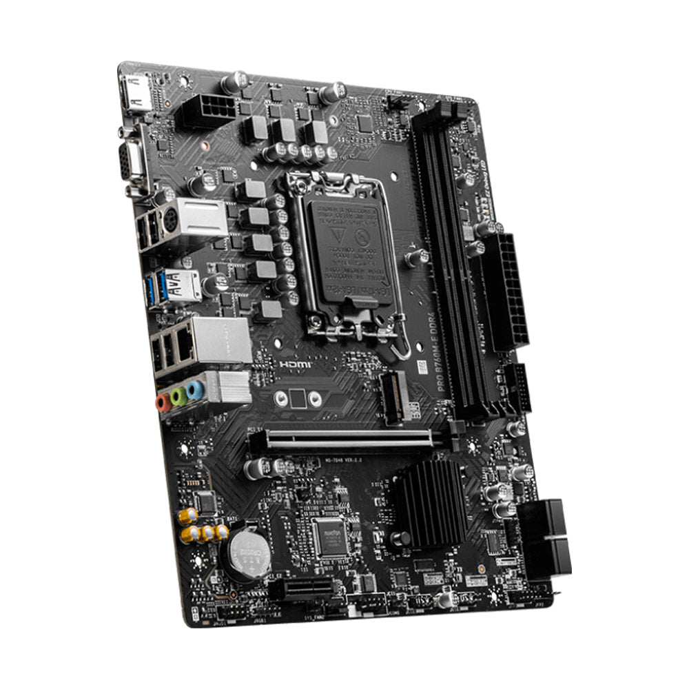 MSI PRO B760M-E DDR4 Intel B760 LGA 1700 Micro-ATX Motherboard